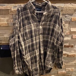 POLO by RL Mens soft brushed 100% cotton button down shirt. Worn once!